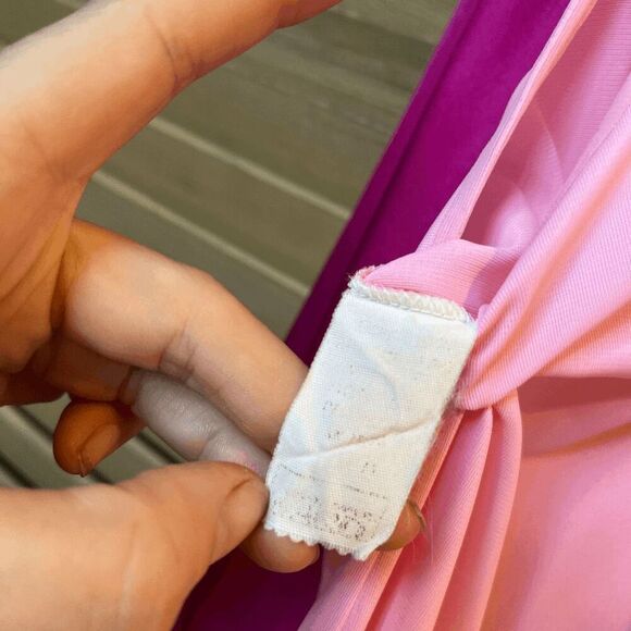 VTG 50s 60s Sheer Pink Chemise Nightgown Lace Trim Pinup Lingerie M - Picture 7 of 12